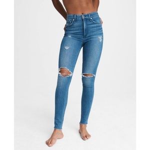 RAG & BONE Nina High-Rise Skinny Aviation Way
Slim Fit Ankle Mid Indigo Jean 28